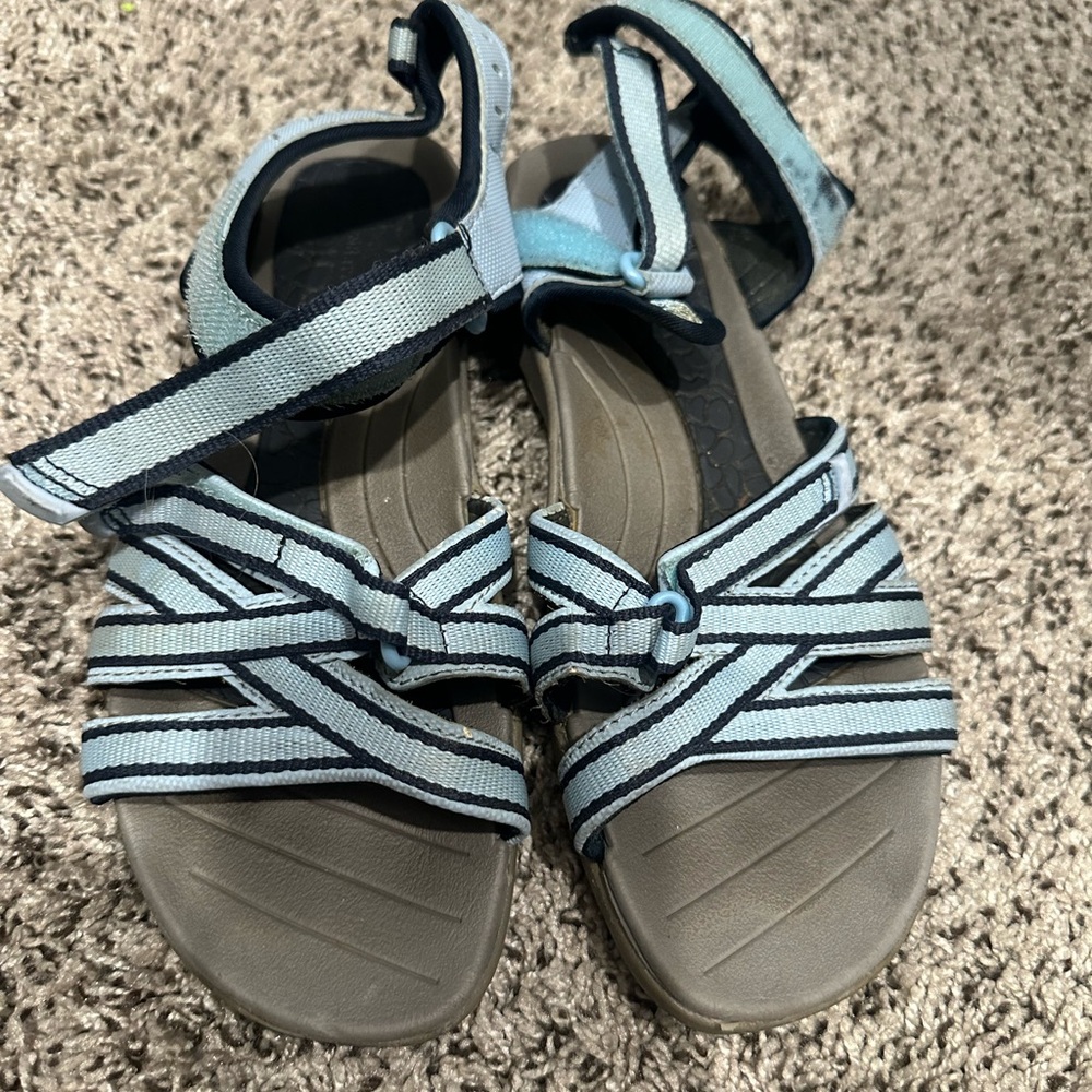 Croft & Barrow Blue and Gray Women's Sandals
